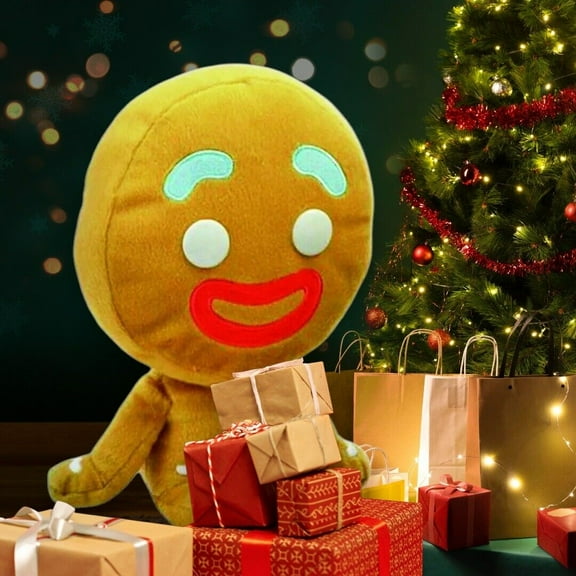 Big Headz Head 11" Gingerbread Man Quality Plush Stuffed Doll Shrek Holiday Gift