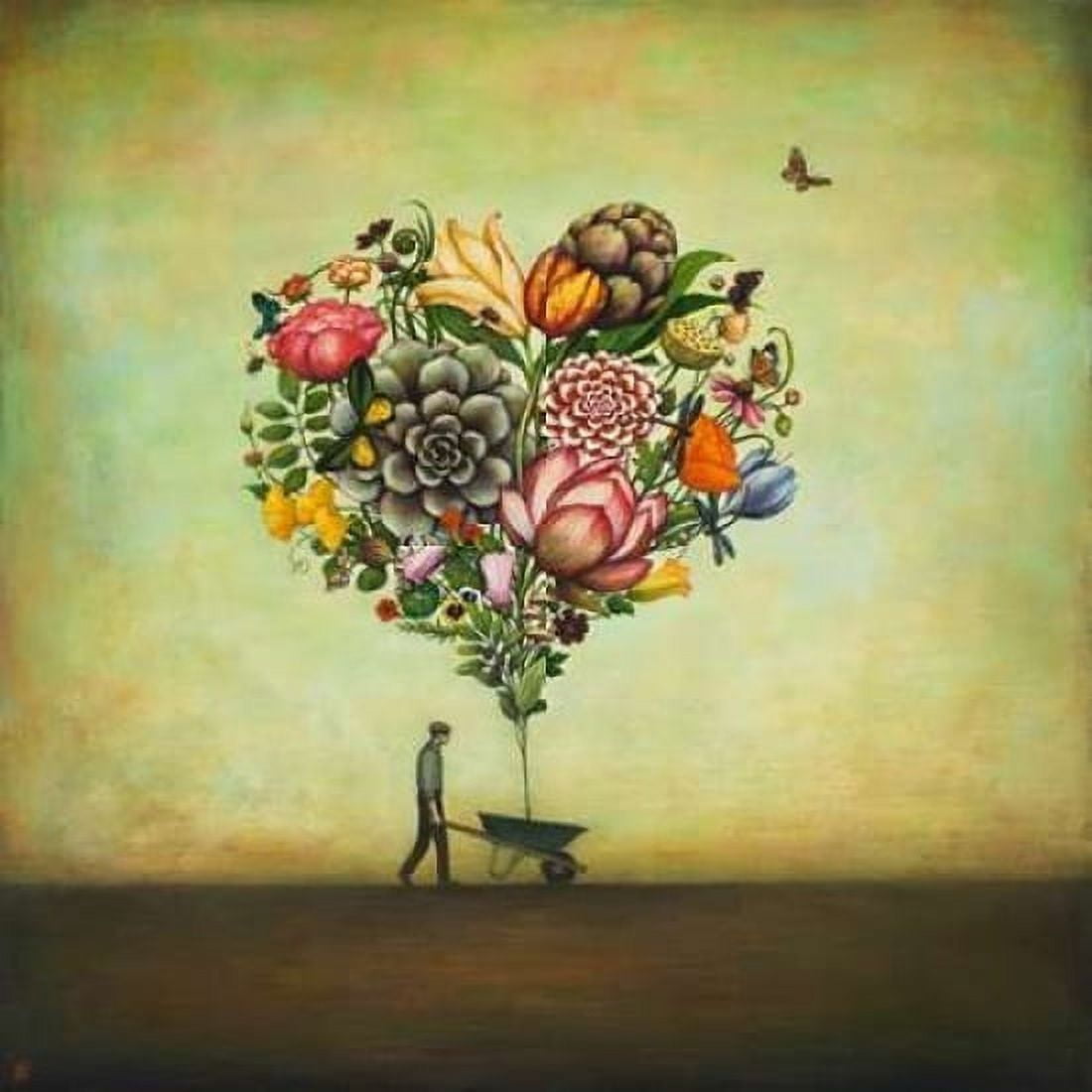 Big Heart Botany Canvas Art - Duy Huynh (24 x 24)