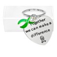 thumbnail image 1 of Big Heart Green Ribbon Key Chains, 1 of 2