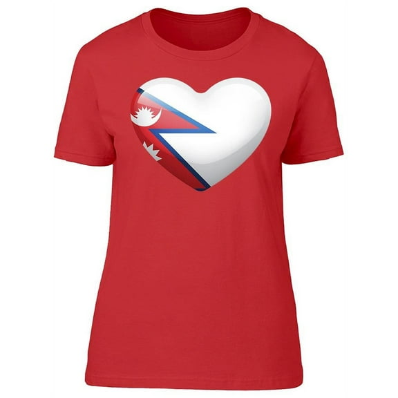 Big Heart Nepal Art T-Shirt Women -Image by Shutterstock, Female x-Large