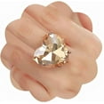 thumbnail image 1 of Big Heart-Shaped Ring for Women Artificial Crystal Rhinestone Band Rings, 1 of 12