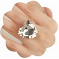 thumbnail image 1 of Big Heart-Shaped Ring for Women Artificial Crystal Rhinestone Band Rings, 1 of 12