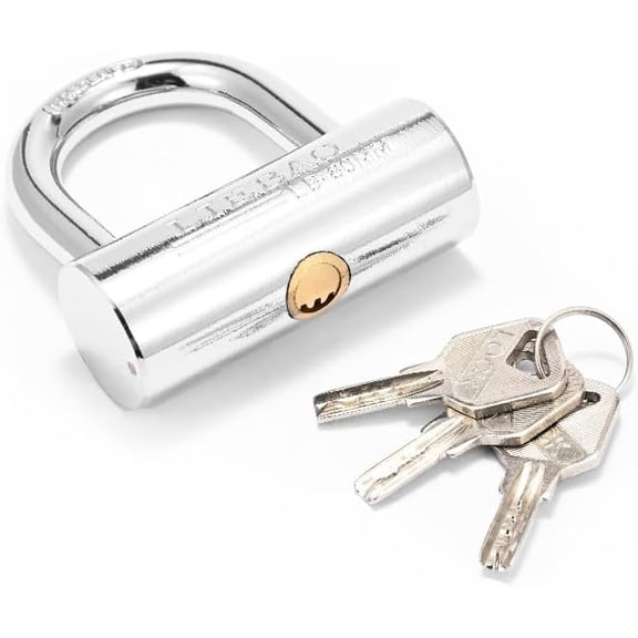 Big Heavy Duty Stainless Steel Padlock with Key,high Security Shipping Container Padlocks,Bolt Cutter Proof Lock,Thick Large Padlock for Outdoor,keyed Unbreakable Anti Theft Chain Lock (80mm)