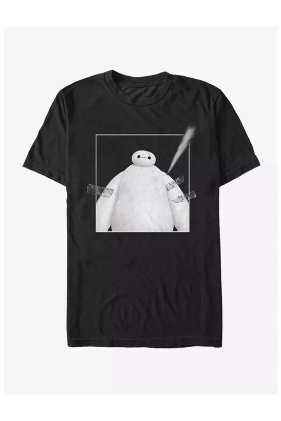 Big Hero 6 Baymax Black T-Shirt 2025