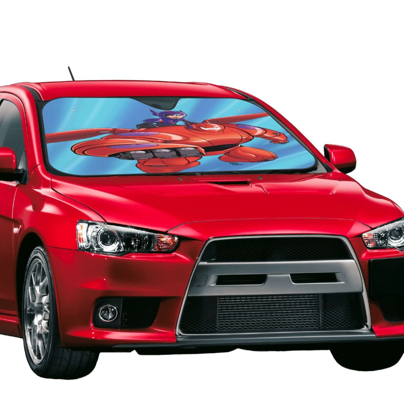 Big Hero 6 Baymax Car Sunshade Front Windshield Sun Shades Car Accessories Keep Your Vehicle Cool Fits Most Car Walmart