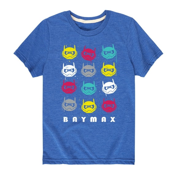 Big Hero 6 - Baymax Grid - Youth Short Sleeve Graphic T-Shirt