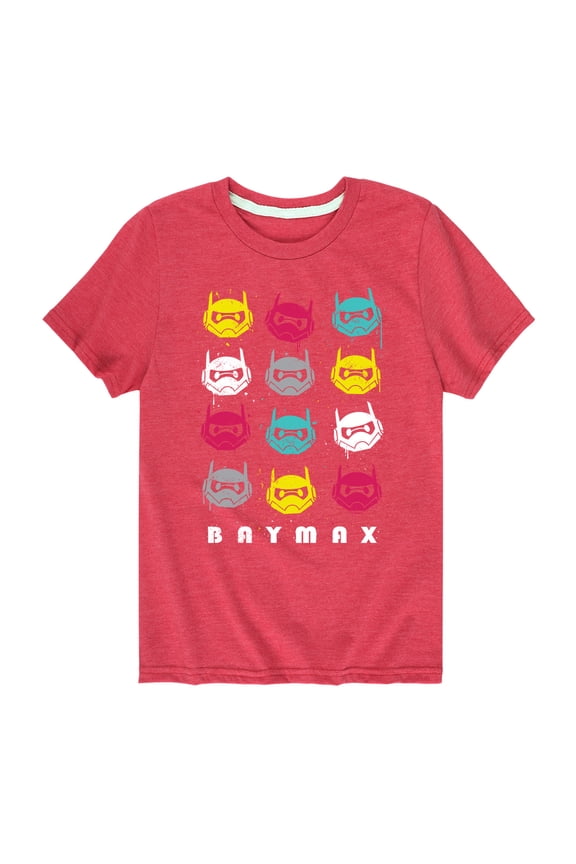 Big Hero 6 - Baymax Grid - Youth Short Sleeve Graphic T-Shirt