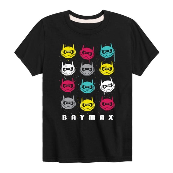 Big Hero 6 - Baymax Grid - Youth Short Sleeve Graphic T-Shirt