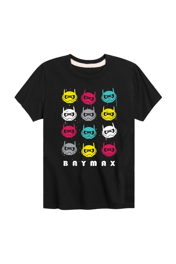 Big Hero 6 - Baymax Grid - Youth Short Sleeve Graphic T-Shirt