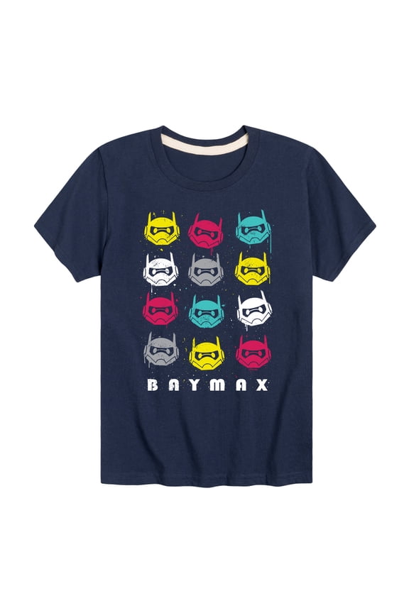 Big Hero 6 - Baymax Grid - Youth Short Sleeve Graphic T-Shirt