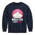 thumbnail image 1 of Big Hero 6 - Baymax Like A Hug - Youth Crewneck Fleece Sweatshirt, 1 of 5