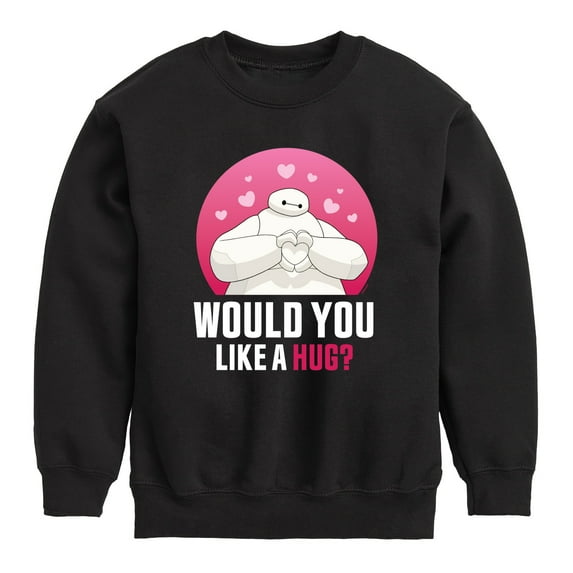 Big Hero 6 - Baymax Like A Hug - Youth Crewneck Fleece Sweatshirt