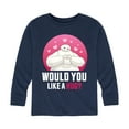 thumbnail image 1 of Big Hero 6 - Baymax Like A Hug - Youth Long Sleeve Graphic T-Shirt, 1 of 5