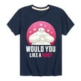 thumbnail image 1 of Big Hero 6 - Baymax Like A Hug - Youth Short Sleeve Graphic T-Shirt, 1 of 5