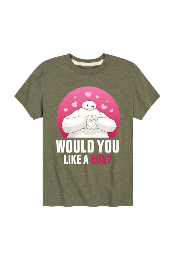 Big Hero 6 - Baymax Like A Hug - Youth Short Sleeve Graphic T-Shirt