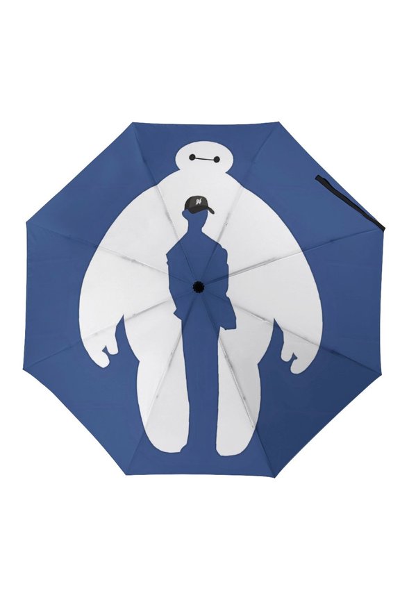 Big-Hero-6-Baymax Umbrella, Automatic Folding Travel Umbrella Portable for Outdoor Waterproof Windproof UV Protection