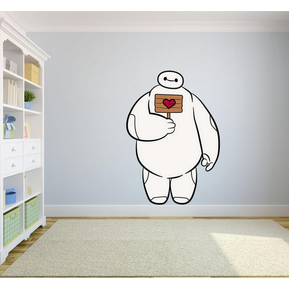 Big Hero 6 Cartoon Character Wall Decal Vinyl Sticker Art Home Decor Sticker Vinyl Mural Baby Kids Room Bedroom Nursery Kindergarten School House Home Design Removable Peel and Stick 10x8 inch