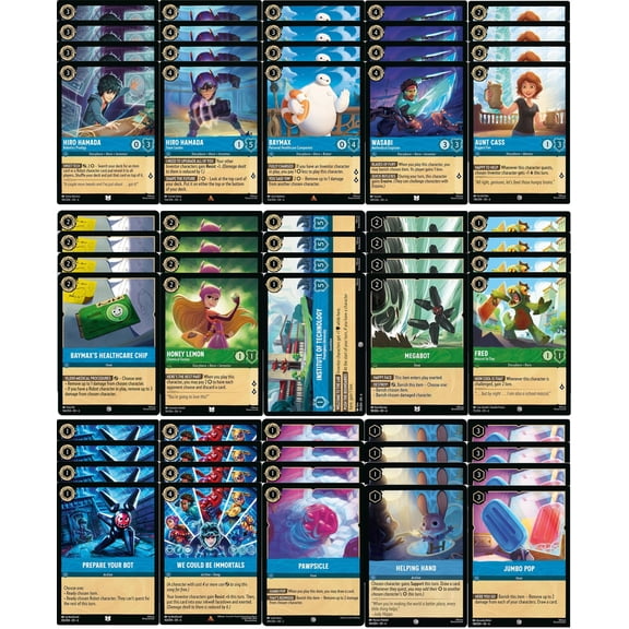 Big Hero 6 Disney Lorcana Deck - Custom Built - Very Powerful - 60 Card!!!