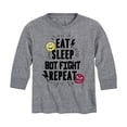 thumbnail image 1 of Big Hero 6 - Eat Sleep Bot Fight - Youth Long Sleeve Graphic T-Shirt, 1 of 5
