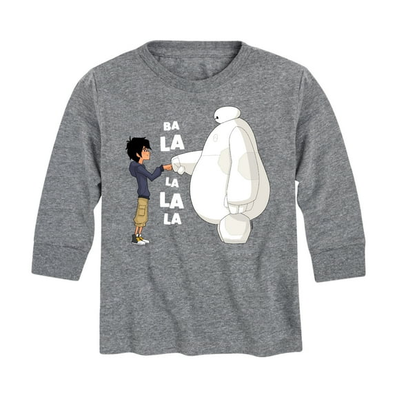 Big Hero 6 - Fist Bump Ba La La La La - Youth Long Sleeve Graphic T-Shirt