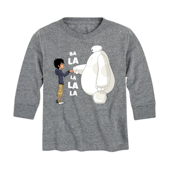 Big Hero 6 - Fist Bump Ba La La La La - Youth Long Sleeve Graphic T-Shirt
