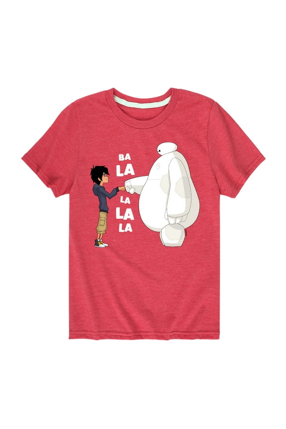 Big Hero 6 - Fist Bump Ba La La La La - Youth Short Sleeve Graphic T-Shirt