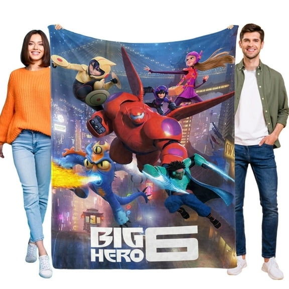 Big Hero 6 Flannel Blanket Soft Bed Sofa Throw Blanket Birthday Gift for Kids