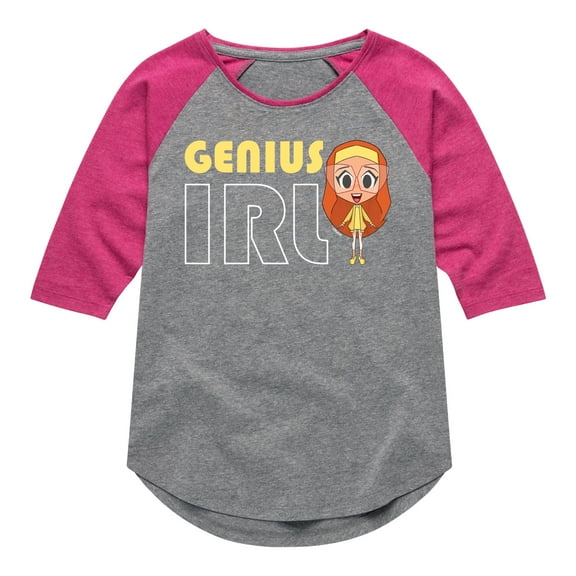 Big Hero 6 - Genius IRL - Toddler And Youth Girls Raglan Graphic T-Shirt