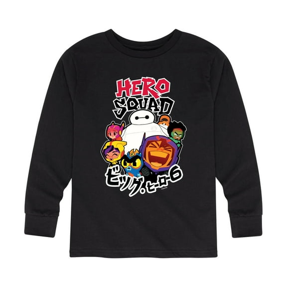 Big Hero 6 - Hero Squad - Youth Long Sleeve Graphic T-Shirt
