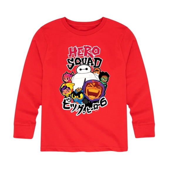 Big Hero 6 - Hero Squad - Youth Long Sleeve Graphic T-Shirt