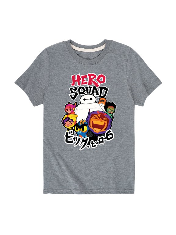 - Big Hero 6 Squad Boys' Short Sleeve Graphic T-Shirt