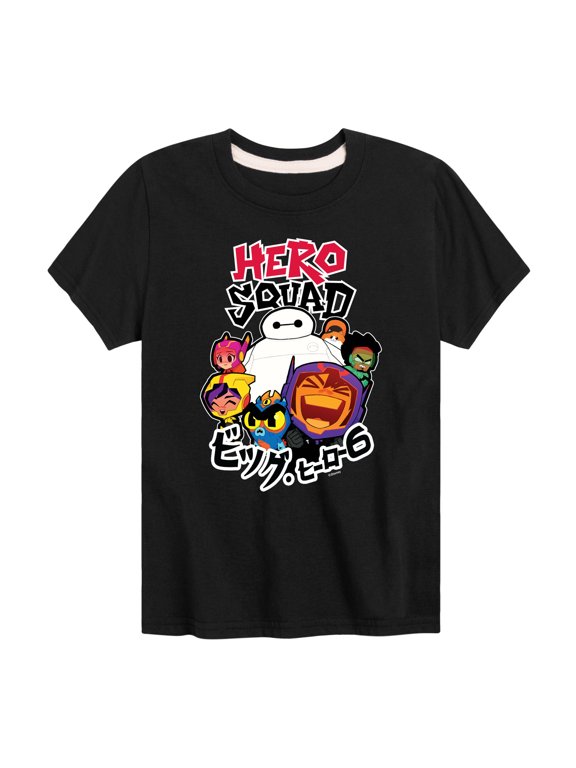 - Big Hero 6 Squad Boys' Short Sleeve Graphic T-Shirt
