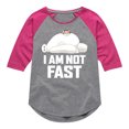 thumbnail image 1 of Big Hero 6 - I Am Not Fast - Toddler And Youth Girls Raglan Graphic T-Shirt, 1 of 5