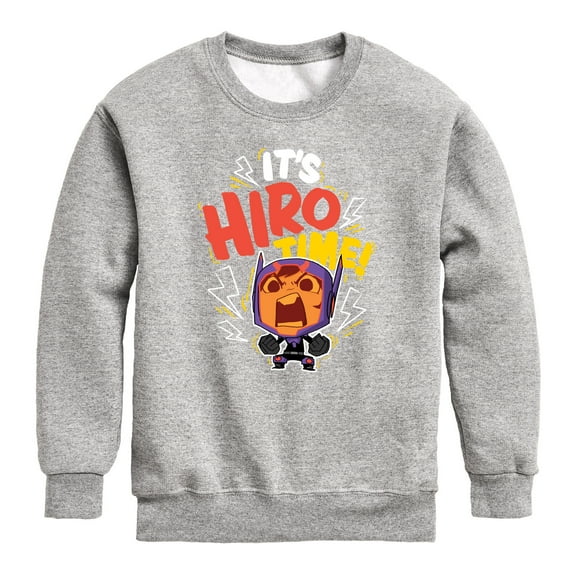Big Hero 6 - It's Hiro Time - Youth Crewneck Fleece Sweatshirt