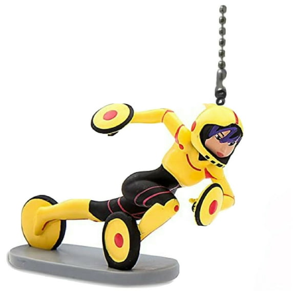 Big Hero Go Go Tomago 3" PVC Fan Light Lamp Pull Chain Figurine Figure Dinsey