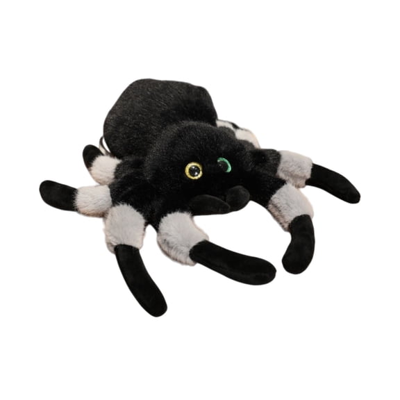 Big Heterochromia Eyes Jumping Spider Stuffed Animal Cute Plush Toy Animal Hug Pillow Soft Spider Doll Pranks Stuff Toy Gift for Boys Girls Playtime Adventures Birthday Party Decoration(B)