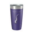 thumbnail image 1 of Big Hill Lake Map Tumbler Travel Mug Insulated Laser Engraved Coffee Cup Kansas 20 oz Purple, 1 of 1