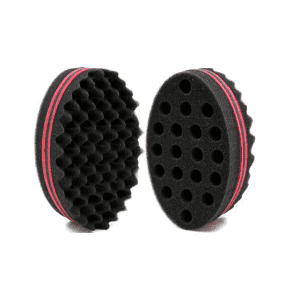 Big Holes Barber Hair Brush Sponge Dreads Locking Twist Afro Curl Coil Wave Hair Care Tool (1 Count)