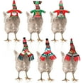 Big Holiday Deals! 6 Sets Christmas Chicken Costume Xmas Hen Shirt