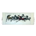 thumbnail image 1 of Big Horizontal Hand-Painted 8-Horse Scroll Picture, 1 of 1