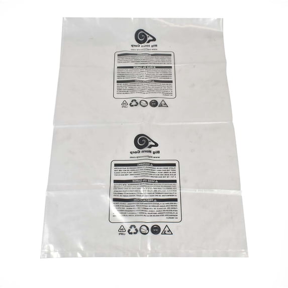 Big Horn 11778 22 x 32 Inch for 14 Inch 4 Mil Clear Dust Bags (5 Pk)