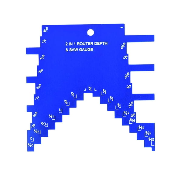 Big Horn 14611 2 in 1 Step Depth Gauge for Router and Table Saw