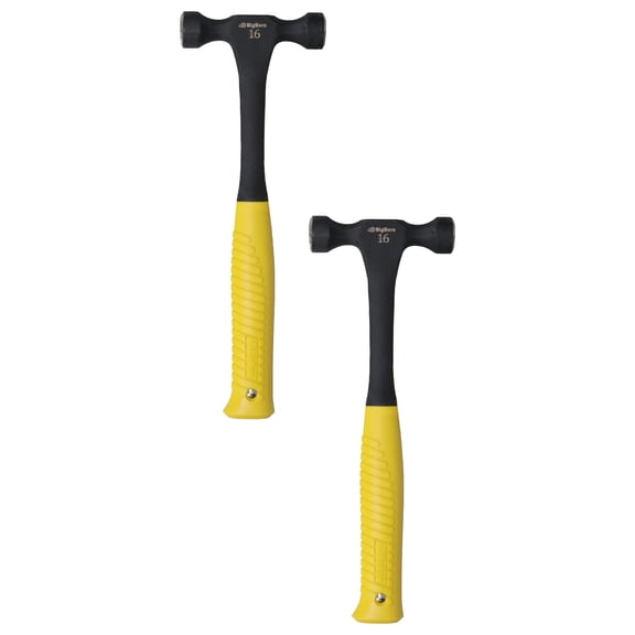 Big Horn 15112 16oz Magnetic Double Head Cap Nail Roofing Hammer (2-Pack)