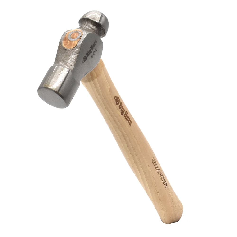 Big Horn 15128 8 Oz Ball Pein Hammer with Hickory Handle - Walmart.com