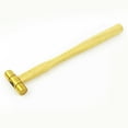 thumbnail image 1 of Big Horn 19257 4 oz Hammer flat face hardwood handle solid brass head 9-1/2", 1 of 2
