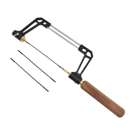 Big Horn 19365 Aluminum Frame Coping Saw with Rosewood Handle
