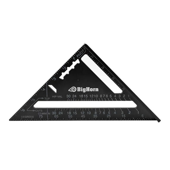 Big Horn 19578 7 Inch Aluminum Rafter Angle Square