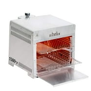 Propane Shawarma Grill Machine, 2 Burner Vertical Broiler, Gas ...
