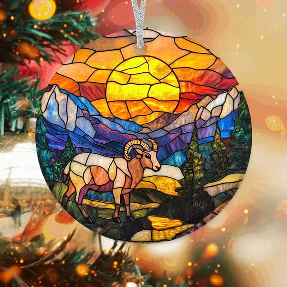 Big Horn Sheep Tree Ornaments, Big Horn Sheep for Christmas 2025, Big Horn Sheep Christmas Keepsake, Christmas Hanging Dcor iKm8L6