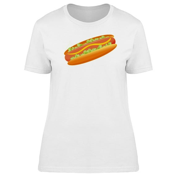 Big Hot Dog With Mustard Food T-Shirt Men -Image by Shutterstock, Male Small